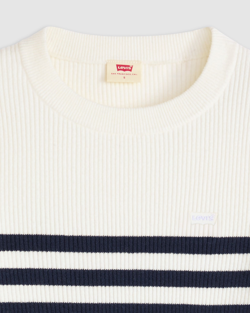 Load image into Gallery viewer, Levi&#39;s Women&#39;s Crewneck Rib Sweater Blue A07190036
