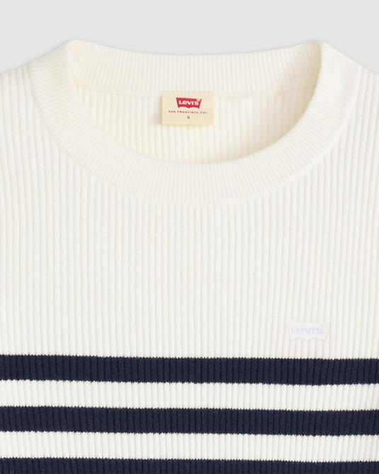 Levi's Women's Crewneck Rib Sweater Blue A07190036