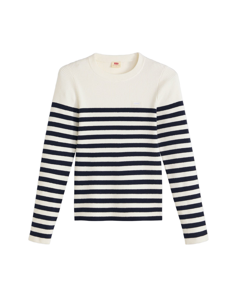 Load image into Gallery viewer, Levi&#39;s Women&#39;s Crewneck Rib Sweater Blue A07190036
