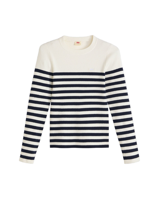 Levi's Women's Crewneck Rib Sweater Blue A07190036