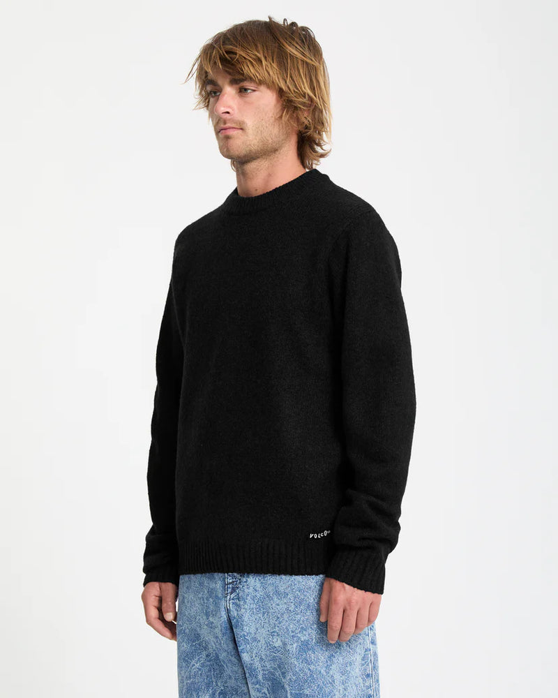 Load image into Gallery viewer, Volcom Men&#39;s Edmonder Sweater Black A0732508_BLK

