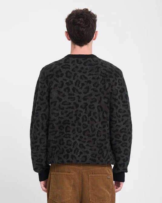 Volcom Men's Leopold Sweatshirt Black A0732603-BLK