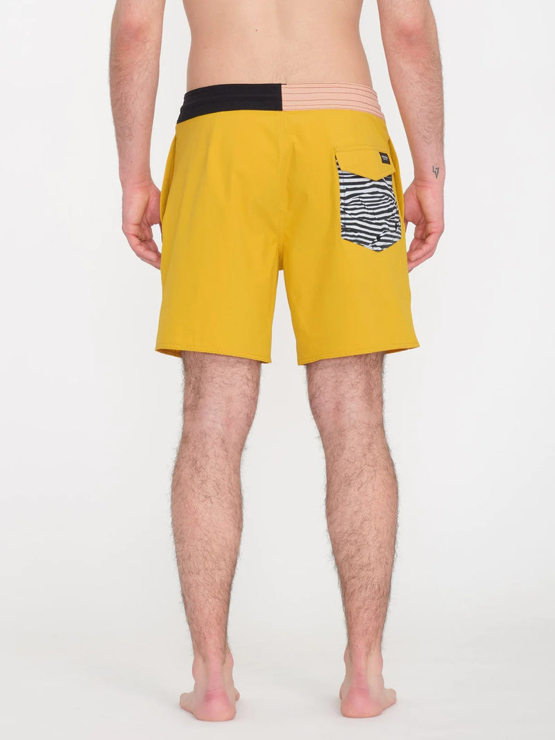 Load image into Gallery viewer, Volcom Men&#39;s About Time Liberators 17&quot; Boardshorts Lemon A0812403_LEM
