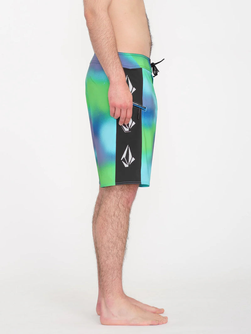 Load image into Gallery viewer, Volcom Men&#39;s Lido Iconic Mod 19&quot; Boardshorts Electric Green A0812411_ELG
