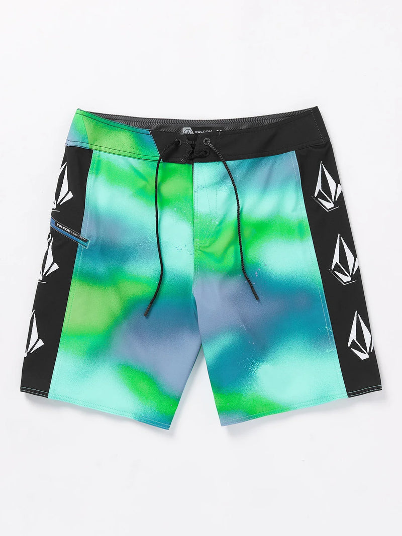 Load image into Gallery viewer, Volcom Men&#39;s Lido Iconic Mod 19&quot; Boardshorts Electric Green A0812411_ELG
