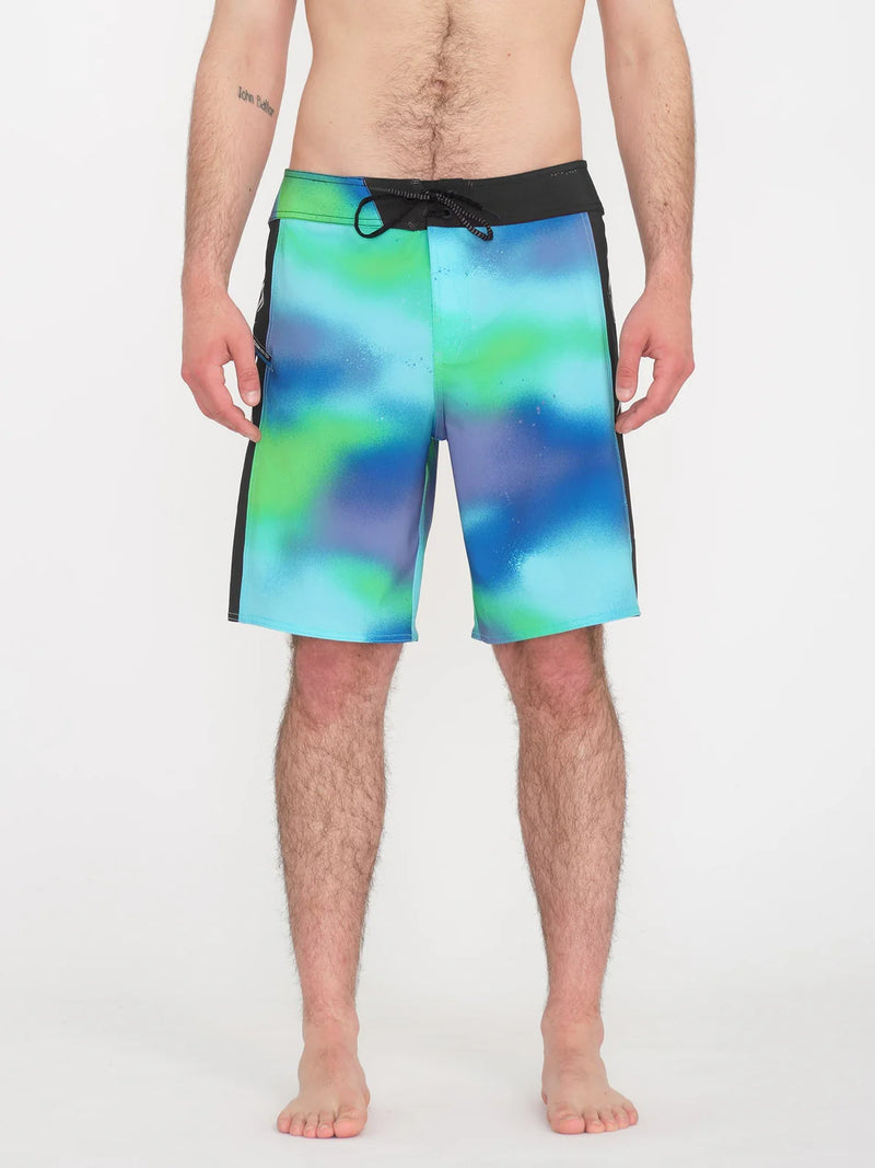 Load image into Gallery viewer, Volcom Men&#39;s Lido Iconic Mod 19&quot; Boardshorts Electric Green A0812411_ELG
