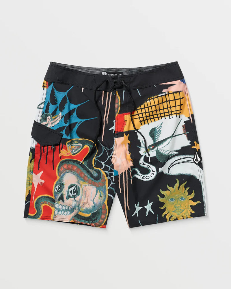 Load image into Gallery viewer, Volcom Men&#39;s Seth Conboy Mod 20&#39;&#39; Boardshorts Black A0822505_BLK
