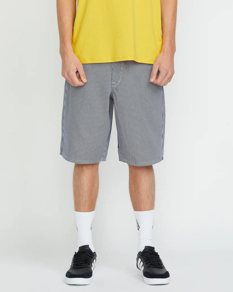 Load image into Gallery viewer, Volcom Men&#39;s Freestone 22&quot; Shorts Deep Blue A0912400_DPB
