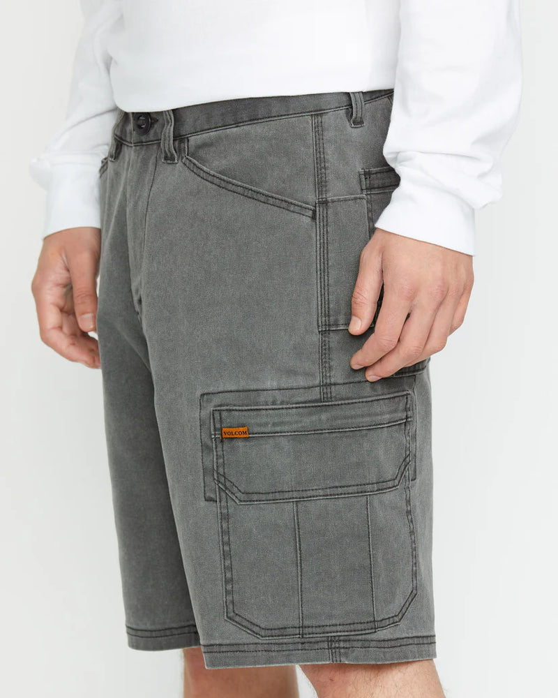 Load image into Gallery viewer, Volcom Men&#39;s Gage Work 21&quot; Short Stealth A0912500_STH
