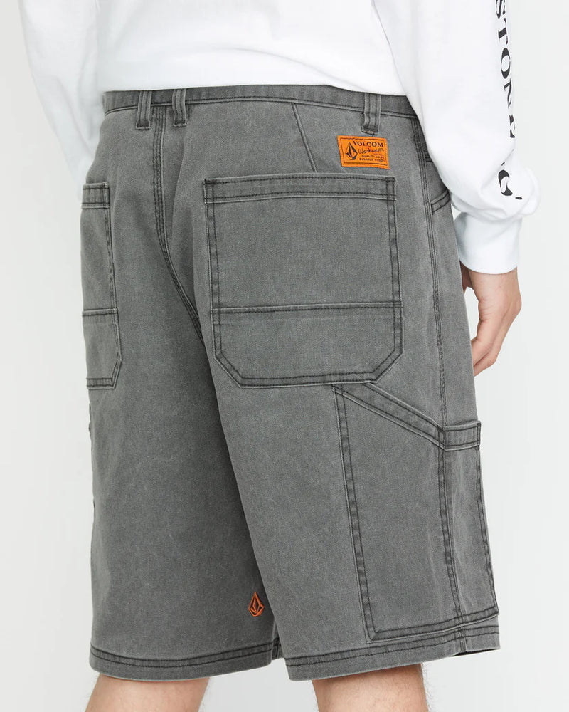 Load image into Gallery viewer, Volcom Men&#39;s Gage Work 21&quot; Short Stealth A0912500_STH
