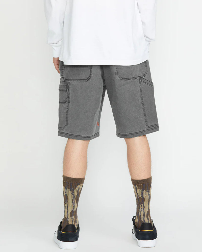 Load image into Gallery viewer, Volcom Men&#39;s Gage Work 21&quot; Short Stealth A0912500_STH
