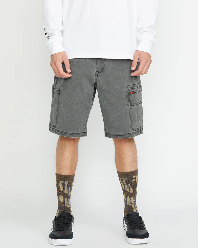 Load image into Gallery viewer, Volcom Men&#39;s Gage Work 21&quot; Short Stealth A0912500_STH
