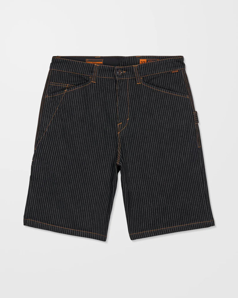 Load image into Gallery viewer, Volcom Men's Work Dialed 22" Short Black Stripe A0912612_BKS
