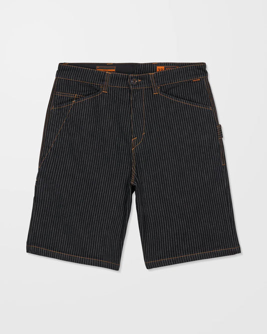 Volcom Men's Work Dialed 22" Short Black Stripe A0912612_BKS