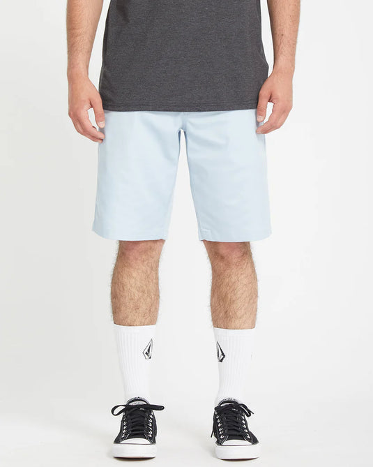 Volcom Men's Frickin Modern 19" Strech Shorts Carolina Blue A0931602_CNA