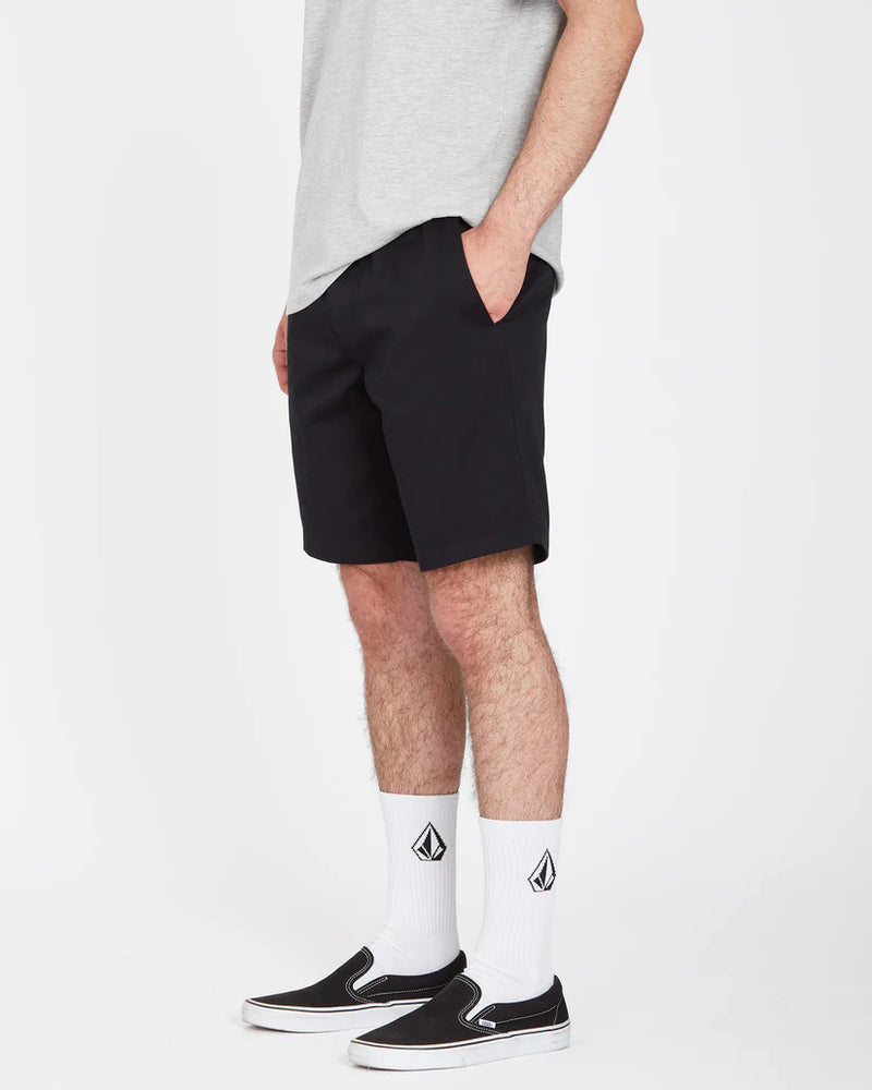 Load image into Gallery viewer, Volcom Frickin Elasticated Waist 19&quot; Short Black A1012304_BLK
