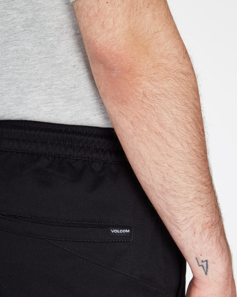 Load image into Gallery viewer, Volcom Frickin Elasticated Waist 19&quot; Short Black A1012304_BLK
