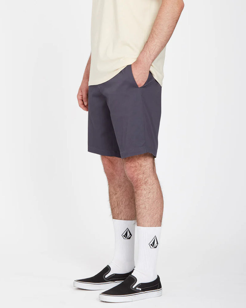 Load image into Gallery viewer, Volcom Men&#39;s Frickin Elasticated Waist 19&quot; Shorts Charcoal A1012304_CHR
