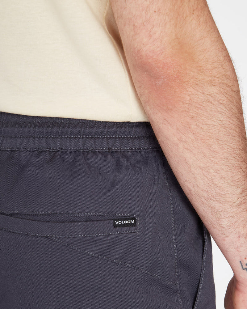 Load image into Gallery viewer, Volcom Men&#39;s Frickin Elasticated Waist 19&quot; Shorts Charcoal A1012304_CHR
