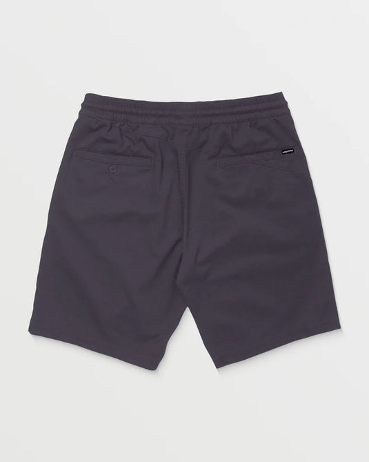 Volcom Men's Frickin Elasticated Waist 19" Shorts Charcoal A1012304_CHR