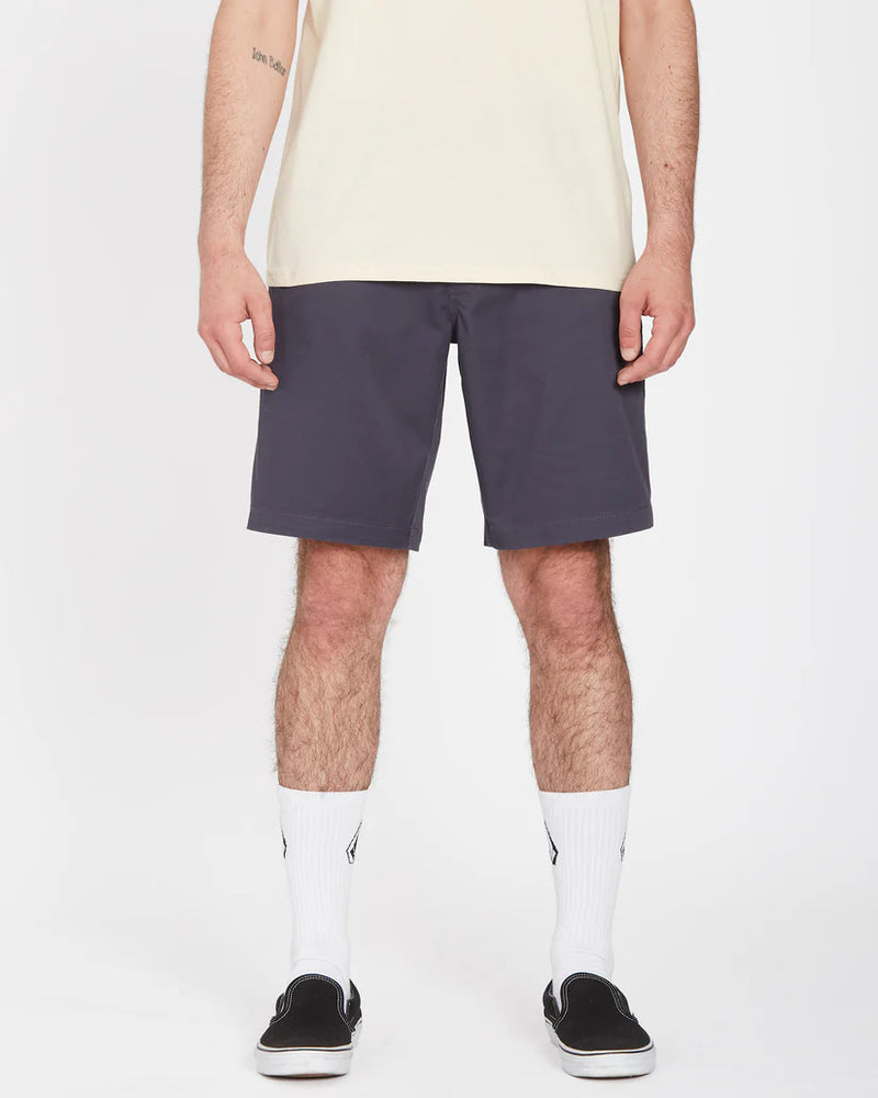 Load image into Gallery viewer, Volcom Men&#39;s Frickin Elasticated Waist 19&quot; Shorts Charcoal A1012304_CHR
