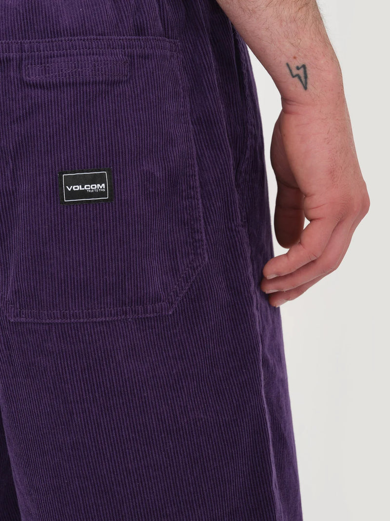 Load image into Gallery viewer, Volcom Men&#39;s Outer Spaced 21&quot; Relaxed Fit Shorts Deep Purple A1012310_DPP
