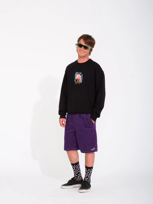 Volcom Men's Outer Spaced 21" Relaxed Fit Shorts Deep Purple A1012310_DPP