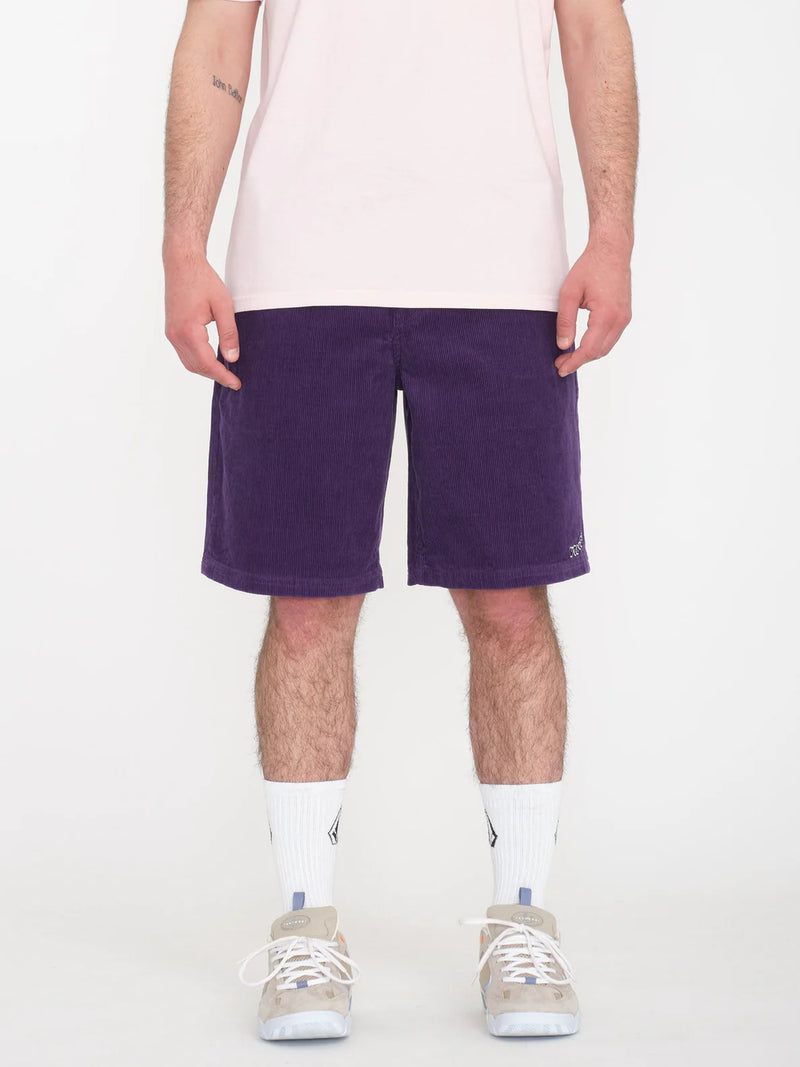 Load image into Gallery viewer, Volcom Men&#39;s Outer Spaced 21&quot; Relaxed Fit Shorts Deep Purple A1012310_DPP
