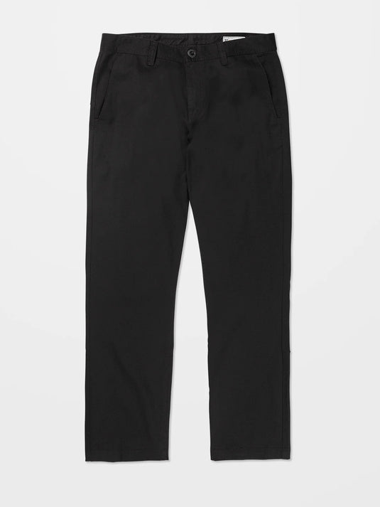 Volcom Men's Frickin Regular Stretch Chino Pants Black A1112304_BLK