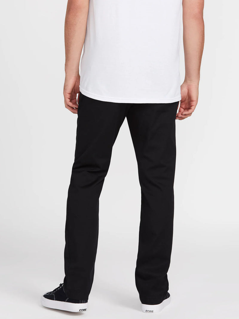 Load image into Gallery viewer, Volcom Men&#39;s Frickin Modern Stretch Trousers Black A1112306-BLK
