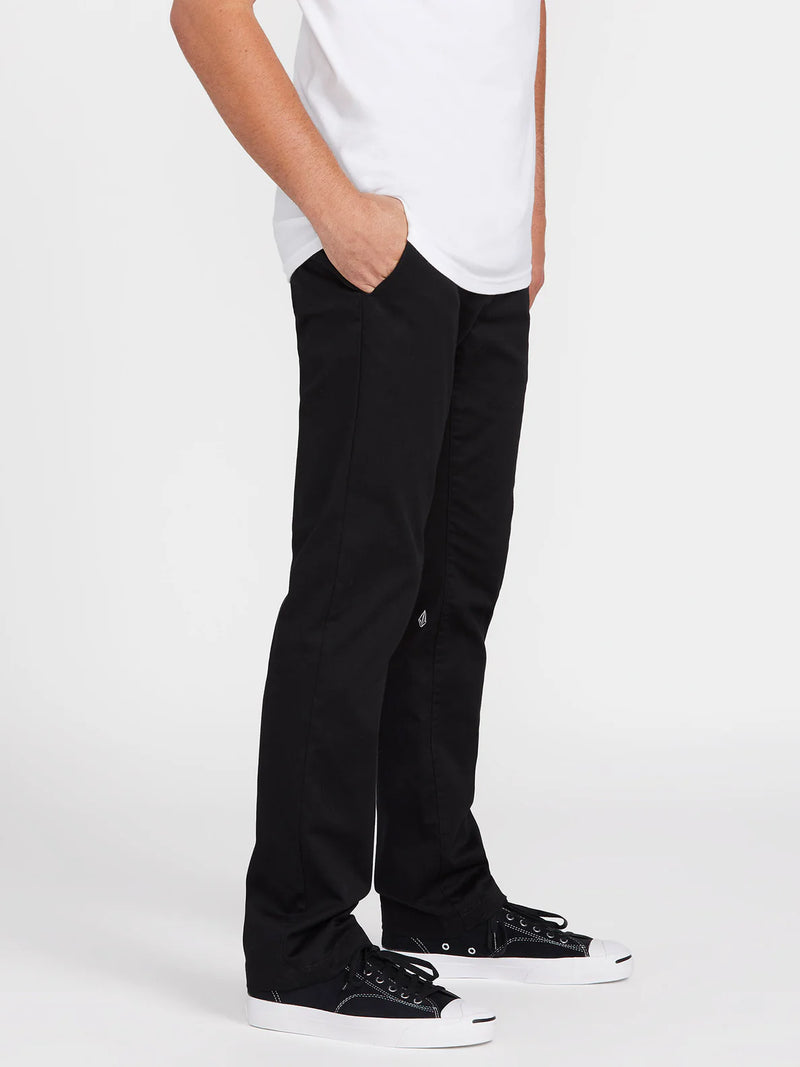 Load image into Gallery viewer, Volcom Men&#39;s Frickin Modern Stretch Trousers Black A1112306-BLK
