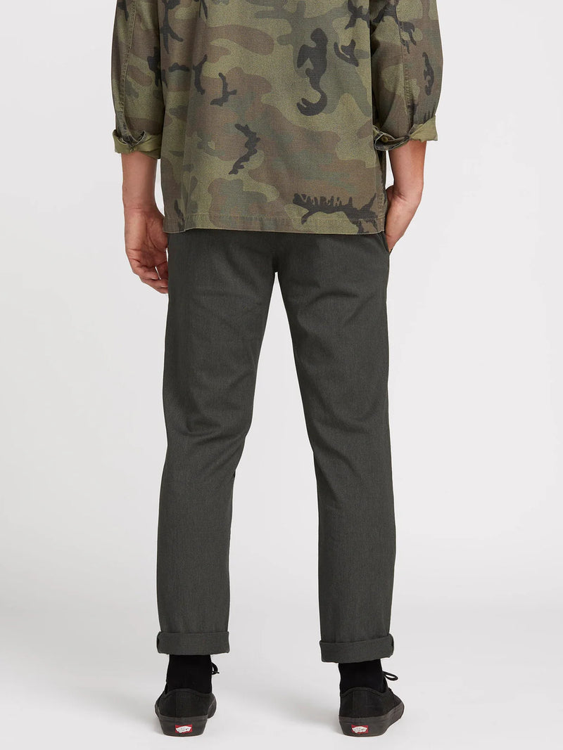 Load image into Gallery viewer, Volcom Men&#39;s Frickin Modern Stretch Trousers Charcoal Heather A1112306_CHH

