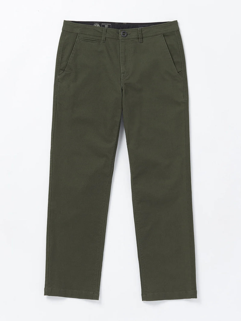 Load image into Gallery viewer, Volcom Men&#39;s Skate Vitals Grant Taylor Relaxed Straight Fit Pants Squadron Green A1112410_SQD
