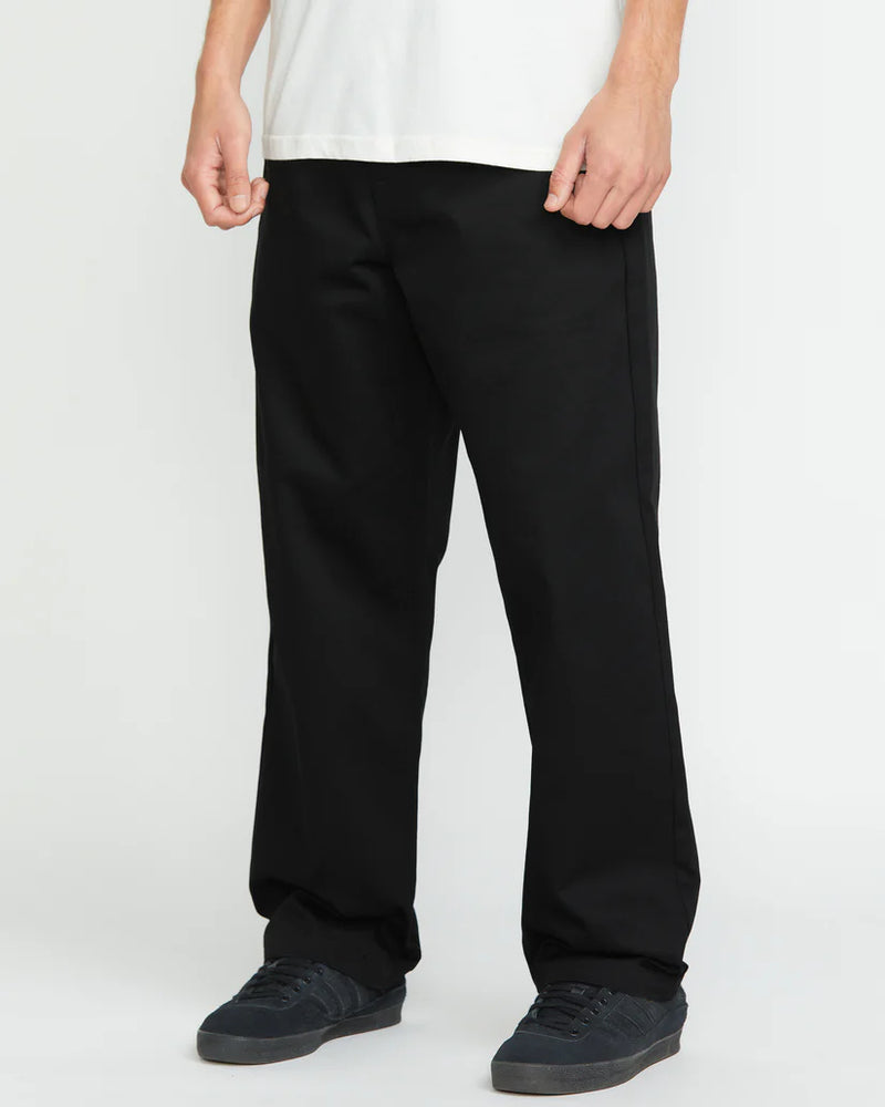 Load image into Gallery viewer, Volcom Men&#39;s Frickin Skate Chino Pants Black A1112501_BLK
