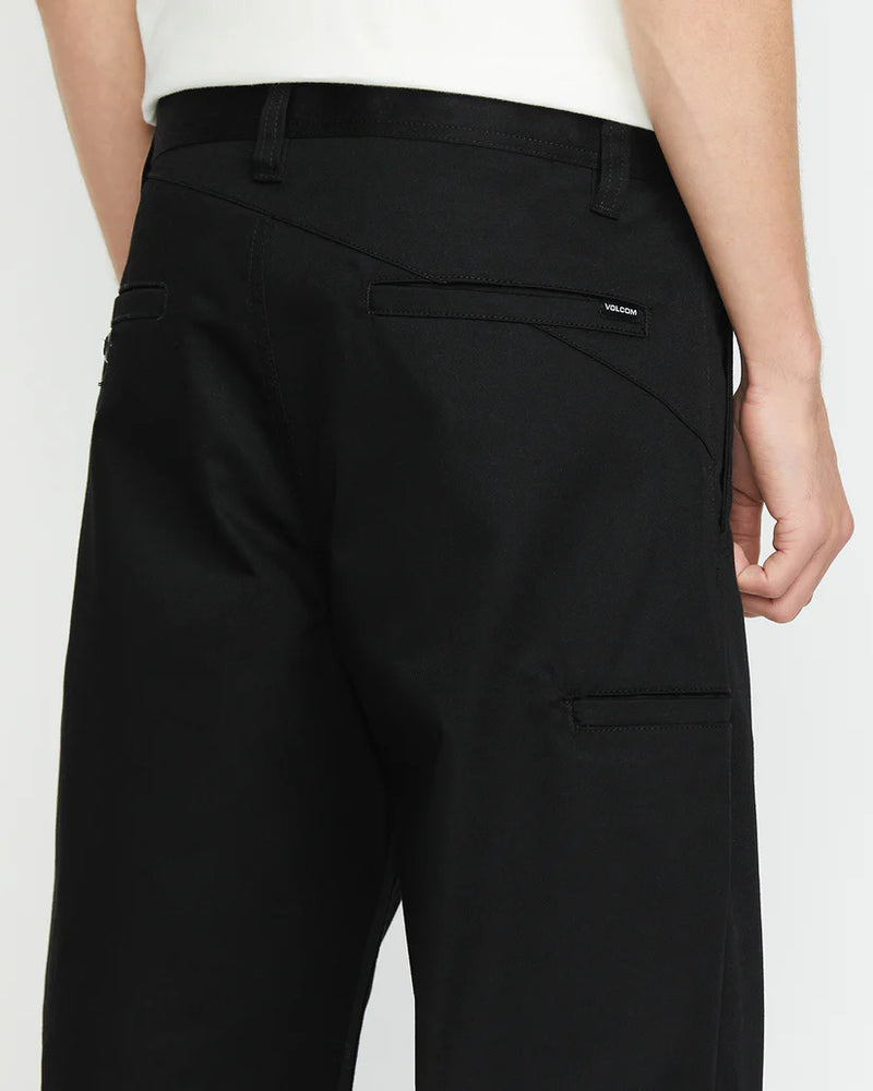 Load image into Gallery viewer, Volcom Men&#39;s Frickin Skate Chino Pants Black A1112501_BLK
