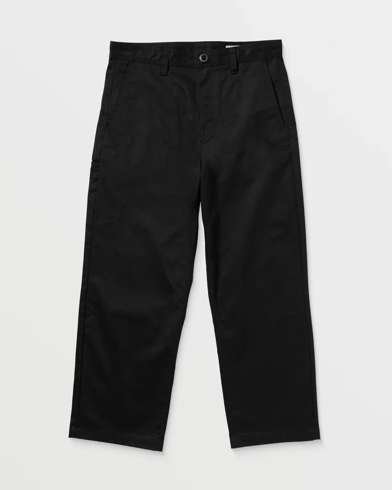 Load image into Gallery viewer, Volcom Men&#39;s Frickin Skate Chino Pants Black A1112501_BLK
