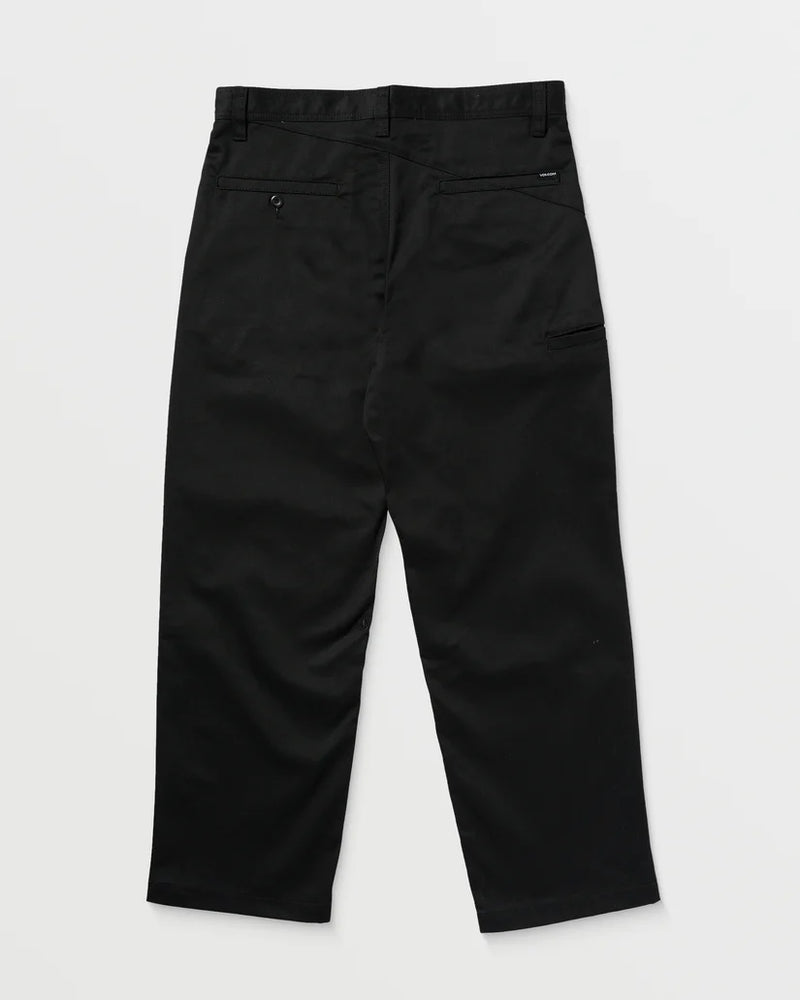 Load image into Gallery viewer, Volcom Men&#39;s Frickin Skate Chino Pants Black A1112501_BLK
