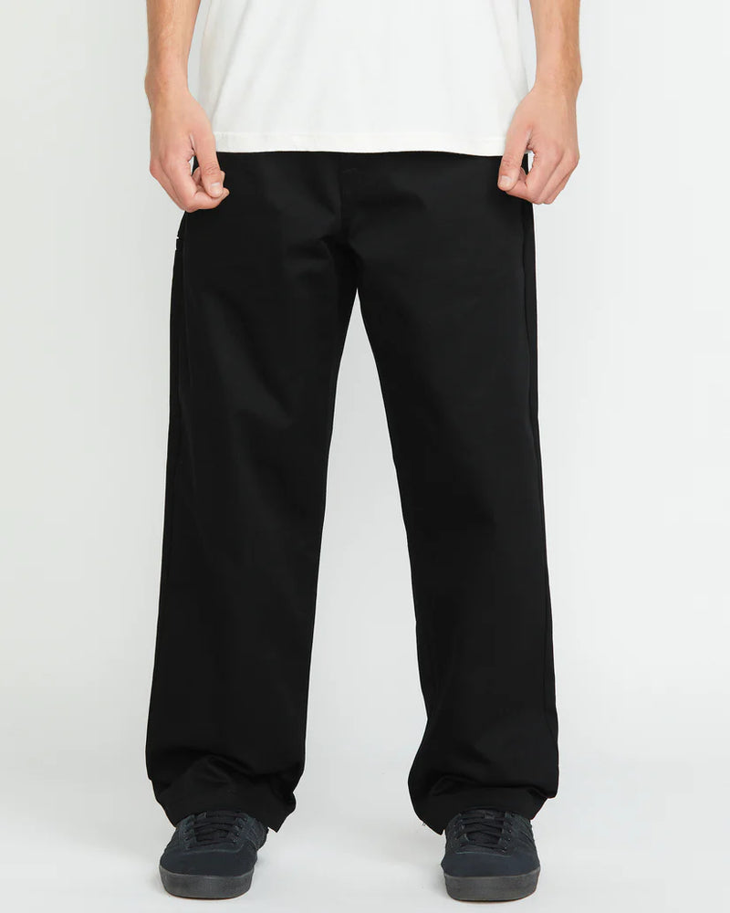 Load image into Gallery viewer, Volcom Men&#39;s Frickin Skate Chino Pants Black A1112501_BLK
