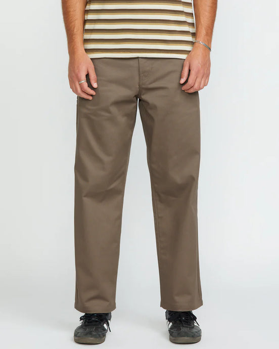 Volcom Men's Frickin Skate Chino Pants Teak A1112501_TEK