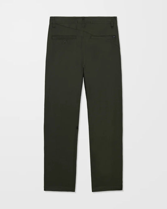 Volcom Men's Frickin Modern Stretch Trousers Rinsed Black A1112613-RIB
