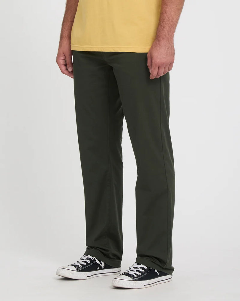 Load image into Gallery viewer, Volcom Men's Frickin Modern Stretch Trousers Rinsed Black A1112613-RIB
