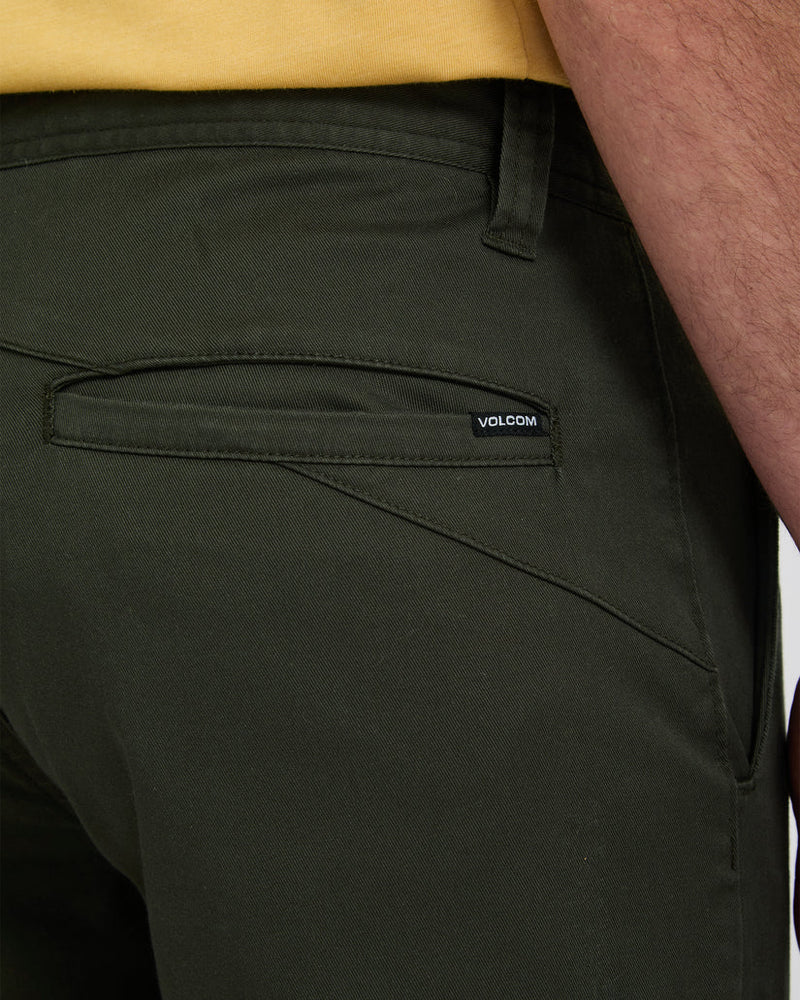 Load image into Gallery viewer, Volcom Men's Frickin Modern Stretch Trousers Rinsed Black A1112613-RIB
