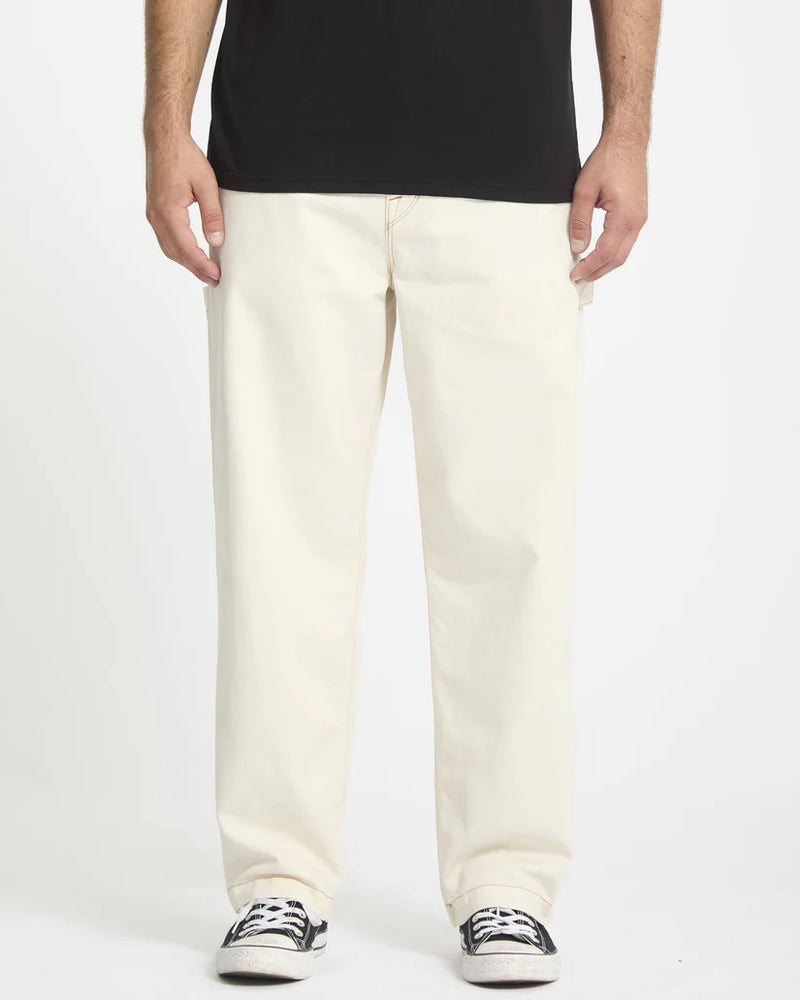 Load image into Gallery viewer, Volcom Men&#39;s Kraftsman Jeans Dirty White A1122200_DWH
