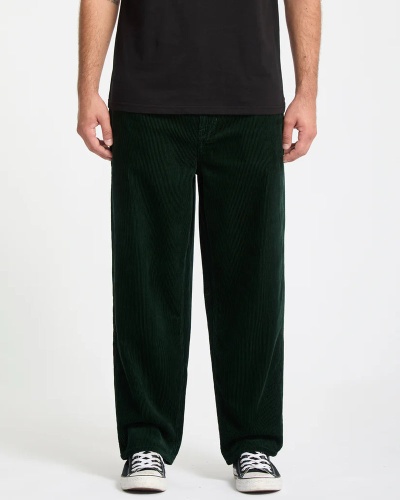 Load image into Gallery viewer, Volcom Men&#39;s Billow Tapered Corduroy Trousers Scarab A1132305_SCB
