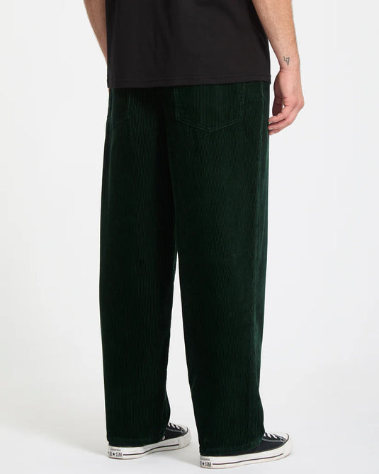 Volcom Men's Billow Tapered Corduroy Trousers Scarab A1132305_SCB