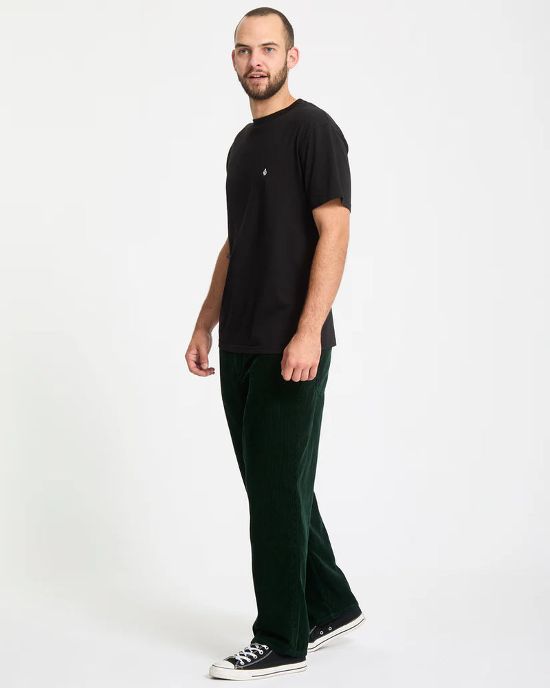 Load image into Gallery viewer, Volcom Men&#39;s Billow Tapered Corduroy Trousers Scarab A1132305_SCB
