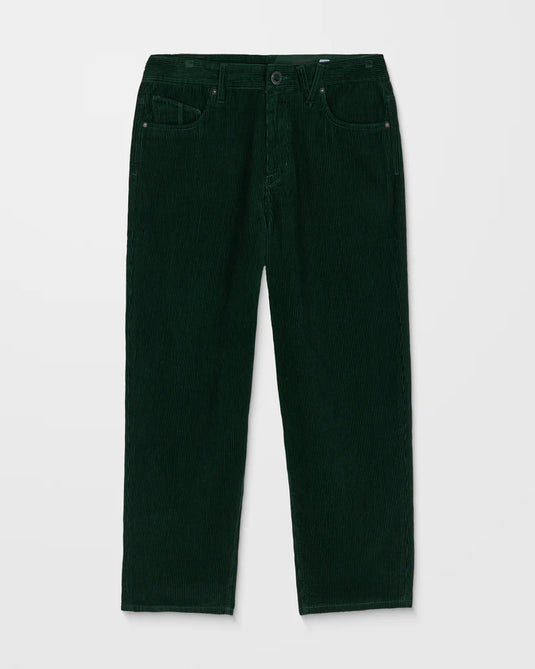 Volcom Men's Billow Tapered Corduroy Trousers Scarab A1132305_SCB
