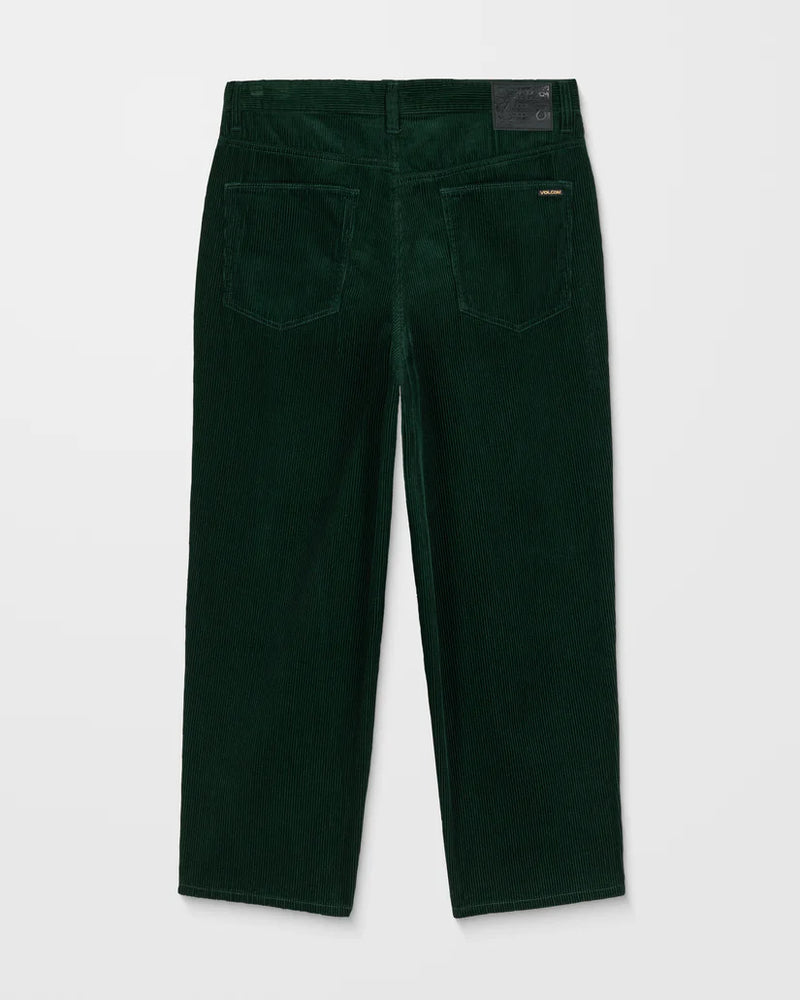 Load image into Gallery viewer, Volcom Men&#39;s Billow Tapered Corduroy Trousers Scarab A1132305_SCB
