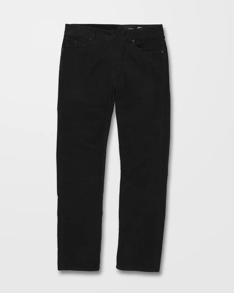 Load image into Gallery viewer, Volcom Men&#39;s Solver 5 Pocket Corduroy Trousers Black A1132312_BLK
