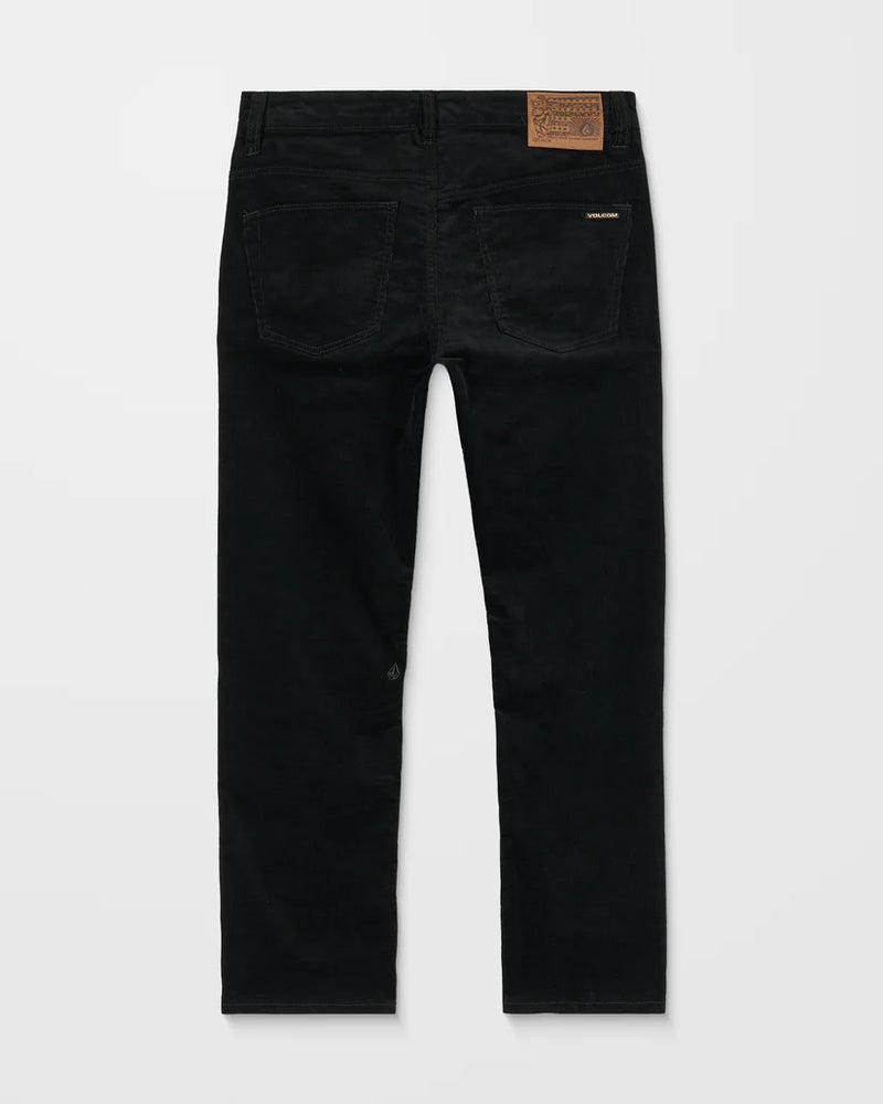 Load image into Gallery viewer, Volcom Men&#39;s Solver 5 Pocket Corduroy Trousers Black A1132312_BLK
